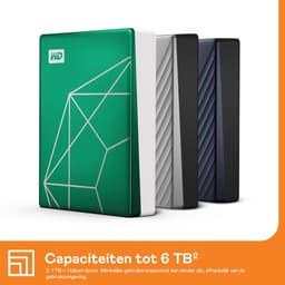 Draagbare Externe Schijf - Externe Harde Schijf - Bestanden Opslaan - Slank Metalen Ontwerp - 6 TB - Emerald Anniversary — thumbnail 3