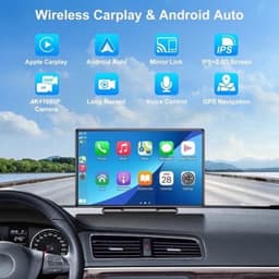 Navigatiesysteem Auto - Dashcam voor auto - GPS Navigatie - Draadloze - 2.5K DVR - Bluetooth Audio - ADAS Systeem - 9" - Achteruitrijcamera - Spraakbesturing - 64TF — thumbnail 1