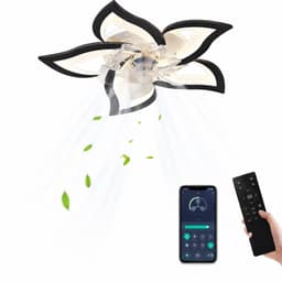 House Of Atelier - Plafondventilator met verlichting - Ventilatorlamp - Afstandbediening - 6 Standen - Dimbaar - 69 cm - Zwart — thumbnail 1