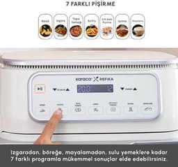 Karaca x Refika Air Pro Cook Airfryer – 9L – PFAS- & PTFE-vrije Swiss Coating – Dubbele Bereiding — thumbnail 4