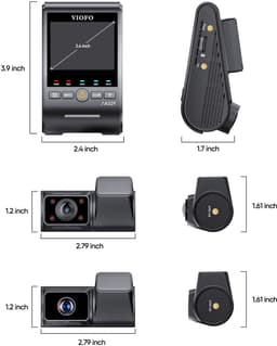 VIOFO A329TC 3CH - Dashcam - 4K Frontcamera + 2K Telelens + 2K Interieurcamera - Sony STARVIS 2 - WiFi 6 - GPS - Parkeermodus - HDR - Spraakbediening - SSD-ondersteuning — thumbnail 3