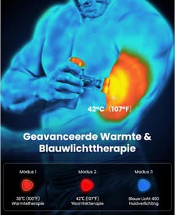 Thijox - Mini Massagepistool met Warmte, Draagbare Massage Gun voor Spierherstel, Ultrastil met 9 mm Amplitude, USB-C Snelladen, Pijnverlichting en Sp — thumbnail 5