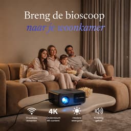 LumeWorks Atlas Full HD Beamer - Projector - 500 ANSI Lumen - Beeld tot 250 inch - 4K Support - Streamen vanaf Telefoon — thumbnail 2