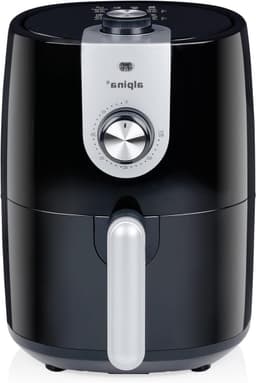 Hetelucht Friteuse - Compacte Oven - Gezond Frituren - Snelle Bereiding - 2 Liter - Zwart — thumbnail 1