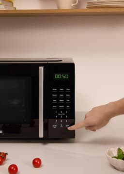 Magnetron met grill - Oven combi - Snel koken - Digitale bediening - 23 liter inhoud - Zwart — thumbnail 2