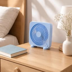 House Of Atelier - Tafelventilator - Compacte Bureauventilator - Kantoor, Slaapkamer en kleine ruimtes - 3 Standen - Blauw — thumbnail 3