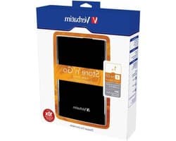 Externe harde schijf - Draagbare opslag - Bestanden opslaan - Plug and play - 1 TB - Zwart