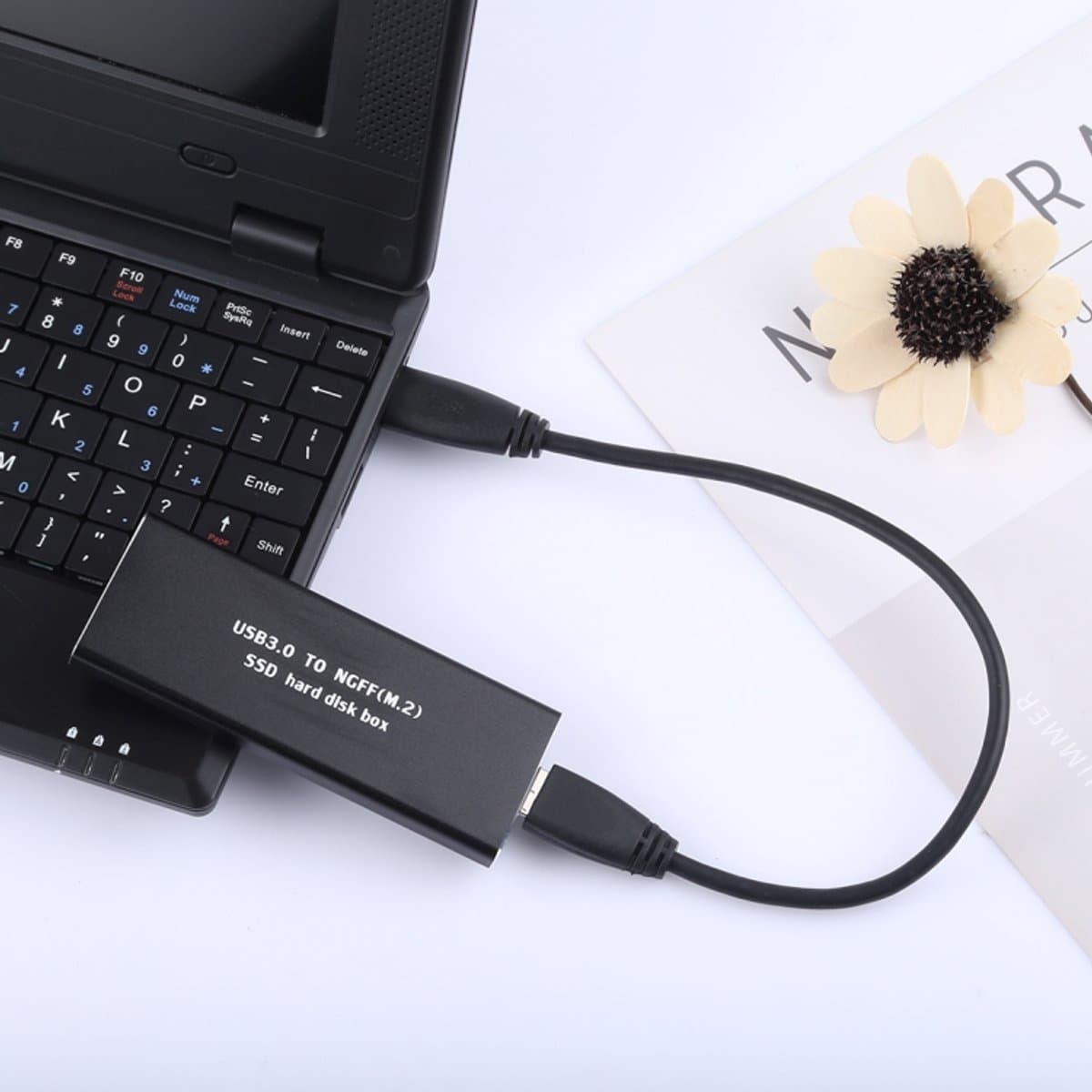 Let op type!! USB 3.0 aan NGFF (M.2) SSD externe harde schijf Case Box Adapter — afbeelding 1