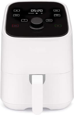QORA® Mini airfryer - Airfryer - Airfryer klein - Wit - 22cm x 28cm x 27cm — thumbnail 1