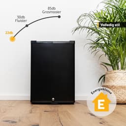 QORA® Mini Koelkast - Koelkast - Zwart - 41cm x 43cm x 57cm — thumbnail 2