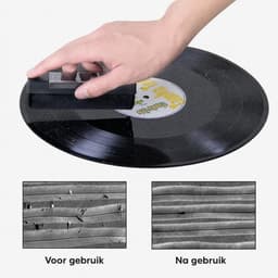 Hoogwaardige platenborstel - Voor LP en Vinyl Borstel - Voor LP Reinigingsset - schoonmaakborstel - Antistatische platenborstel - Antistatisch — thumbnail 5