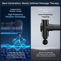 Massagepistool voor diepe weefselvibratie - Draagbare handtherapie voor spierontspanning — thumbnail 2