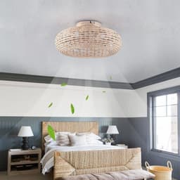 LNMsolutions® Ventilator Plafond - Ventilator - Ventilator Staand Afstandsbediening - Naturaal - 50cm x 23cm x 50cm — thumbnail 5