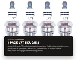 Bougie L7T 4-Pack - 2-Takt Bougie - Vervangende Accessoires - Universele Bougie - Hoogwaardige Kwaliteit - Verbeterde Motorprestaties - Spark Plug — thumbnail 1