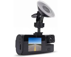 SnelShoppen - 3 Kanaals Dashboard Camera 1080p, Voor- en Achtercamera, Wifi Dashcam met 2 Inch LCD Scherm, Reverse View, Ondersteunt 128GB SD Kaart