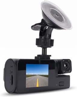 SnelShoppen - 3 Kanaals Dashboard Camera 1080p, Voor- en Achtercamera, Wifi Dashcam met 2 Inch LCD Scherm, Reverse View, Ondersteunt 128GB SD Kaart — thumbnail 1