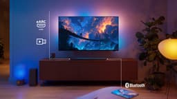 PHILIPS TAB8301/10 - 3.1.2-kanaals Soundbar - Draadloze Subwoofer - 380W Vermogen - Dolby Atmos - DTS:X - DTS Virtual:X - Bluetooth 6.0 LE Audio - HDMI eARC - Gun Metal — thumbnail 5