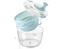 Salade Spinner - Groente Droger - Maaltijd Voorbereiding - Stille Hand Crank - 5 Liter - Niet gespecificeerd