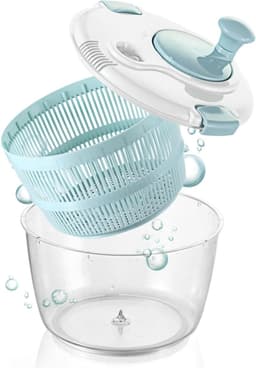 Salade Spinner - Groente Droger - Maaltijd Voorbereiding - Stille Hand Crank - 5 Liter - Niet gespecificeerd — thumbnail 1