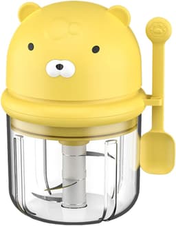 Draadloze Keuken Chopper - Mini Knoflook Hakker - Snel Ingrediënten Snijden - Vaatwasmachinebestendige Onderdelen - 350 ml - Geel — thumbnail 1