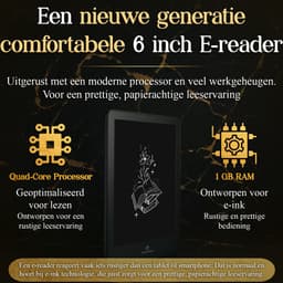 SwayTosh E-Reader Nova Pro – 6 inch 2025 – 64GB + Cloud Opslag – Ereader Met Luxe Hoes – Storytel-Ondersteuning – Schermverlichting en Nachtmodus – E Reader Voor Ebook & Luisterboeken – Met Oplader — thumbnail 2