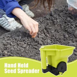 Handmatige Zaaimachine - Draagbare Strooier - Gazon Onderhoud - Ergonomische Handgreep - 247 cm - Groen — thumbnail 4