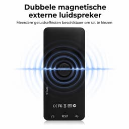 HiFi MP3 / MP4 Speler Bluetooth - Voice recorder - Dictafoon - FM radio - 32GB geheugen - Zwart — thumbnail 3