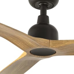 Faro Barcelona 34360 Outwood L plafondventilator bruin/eikenhout 150 cm - Afstandsbediening - Stille en zuinige DC-motor - 6 snelheden - zomer en winterstand — thumbnail 4