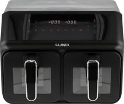 Dubbele Heteluchtfriteuse / Airfryer – 2200W – Dual Zone 8 Liter (2x 4L) – Digitaal LCD Display – Anti-Aanbak – Vaatwasserbestendig — thumbnail 4