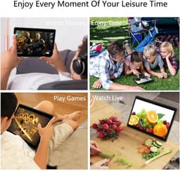 SnelShoppen - 10 Inch Tablet Android 10, 3G Phone Tablet, 32 GB Quad Core, SIM, 6000 mAh Batterij, 8 MP Camera, Wifi, GPS, Bluetooth, USB Type C, Zwar — thumbnail 3