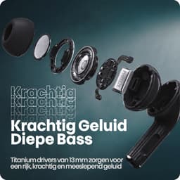 Phreeze TWS7 Pro - Draadloze Oordopjes - Active Noise Cancelling - Bluetooth Oordopjes - ANC Oortjes - In Ear Oordopjes - Voor Bellen, Muziek & Fitness - Aanraakbediening - Lange Batterijduur - Zwart — thumbnail 3