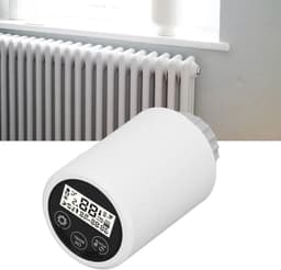 Slimme Thermostaatkraan - Radiatorregelaar - Temperatuur Regelen - Wekelijks Programmeerbaar - M30x15 mm - Wit — thumbnail 1
