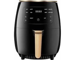 Heteluchtfriteuse - Airfryer - 4.5L- 1400W - Intelligente Deep Air Fryer - Heteluchtcirculatiekoker - Smart Touch AirFryer - Zwart