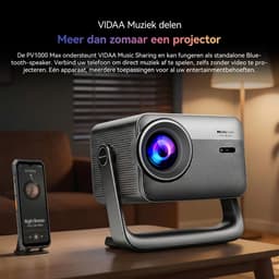 Blackview PV1000 Max + BV200 - Beamer + AI Slimme Zonnebril - 18000 Lumen 1080P FHD 4K Decodering Dolby Audio TOF Autofocus - 360° Gimbal VIDAA OS Thuis/Buiten Spelmodus Netflix YouTube Disney+ - Complete productbundel — thumbnail 4