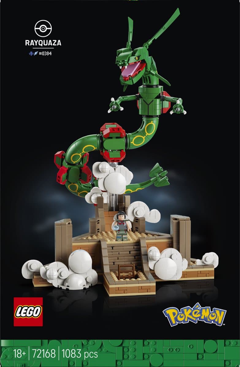 LEGO Pokémon - Rayquaza Bouwpakket voor Volwassenen met Dieren Figuur - 72168 — afbeelding 1