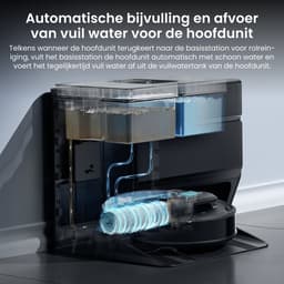 Lefant M5 robotstofzuiger met dweilfunctie – Zuigkracht van 18.000 Pa – Dweilsysteem dat automatisch 8 mm omhoog komt – Verboden zones – Inclusief automatisch reinigingsstation – Bedienbaar via smartphone — thumbnail 5