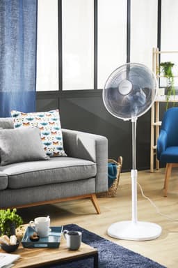 Rowenta VU4410 Essential+ Statiefventilator – 3 Snelheden - Krachtige Motor - Fluisterstil & Instelbare Hoogte/Kantelhoek - Staande ventilator - Wit — thumbnail 5