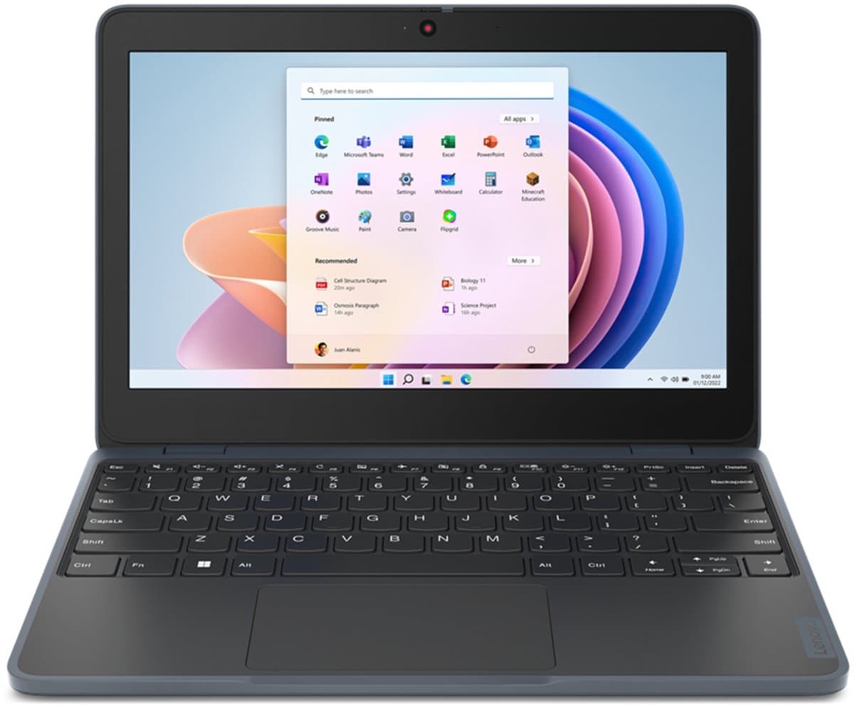 Lenovo Yoga 100W Gen 3 - Intel N100 - 4 GB - 128 GB SSD - 11.6 inch - Windows 11 - QWERTY — afbeelding 1