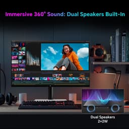 KTC H27T6 27 Inch Gaming Monitor 2K QHD 2560×1440 Fast IPS | 200Hz, Overklokbaar tot 210Hz, FreeSync & G-Sync Compatibel — thumbnail 4