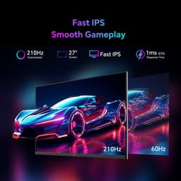KTC H27T6 27 Inch Gaming Monitor 2K QHD 2560×1440 Fast IPS | 200Hz, Overklokbaar tot 210Hz, FreeSync & G-Sync Compatibel — thumbnail 5