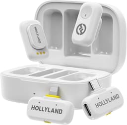 Hollyland-A1-Combo-Draadloze-Microfoon-Ivoorwit-48kHz-24bit-High-Fidelity-3-niveau-Intelligente-Ruisonderdrukking — thumbnail 1