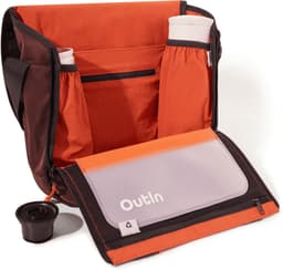 OutIn Flex Messenger Draagbare Koffietas | Geschikt Voor OutIn Nano Mino & Fino | Waterafstotend Nylon | 11 Inch Tabletvak | Crossbody Tas | Waterdicht Binnenvak | Reistas Voor Koffie Accessoires | Trolleyband | Fiets En Auto Gebruik — thumbnail 3
