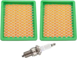 SnelShoppen - 2 x luchtfilter met bougie voor grasmaaier Fuxtec FX-RM4639 5196 1855 1860 - Vervangingsonderdelen voor tuinonderhoud - Hoogwaardige kwa — thumbnail 1