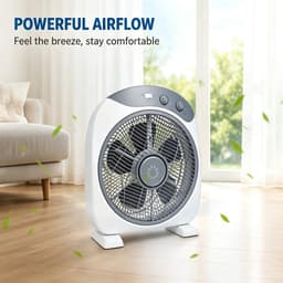 Wentinkmo donkergrijzw vloer - tafelventilator met 360 rotatie - Gelijkmatige luchtverdeling — thumbnail 1