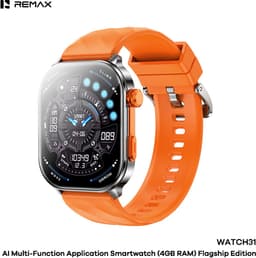 Remax WATCH31 - Smartwatch - AI - 4GB - IP68 - Bellen via bluetooth - Oranje — thumbnail 1