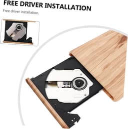 Externe DVD Brander - Dvd-cd-brander Dvd-speler - Gegevens Opslaan - Type-C USB 3.0 - 14.5 cm - Houtnerf — thumbnail 4