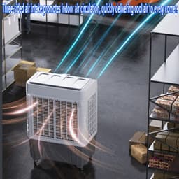 Mobiele Airco - Luchtkoeler Ventilator - Ruimte Koelen - Zonder Afvoerslang - 102cm - Mechanisch — thumbnail 4