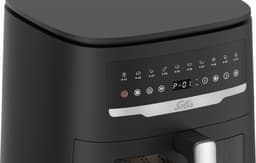 Solis Airfryer Uno - 7L Inhoud - Heteluchtfriteuse met Kijkvenster en Onderwarmte - 10 Programma's - 2200 W - PFAS-vrij - Zwart — thumbnail 3