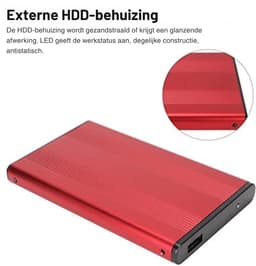 ApexArte® Harde Schijf Extern - Draagbare - 2TB Opslag -Rood — thumbnail 2