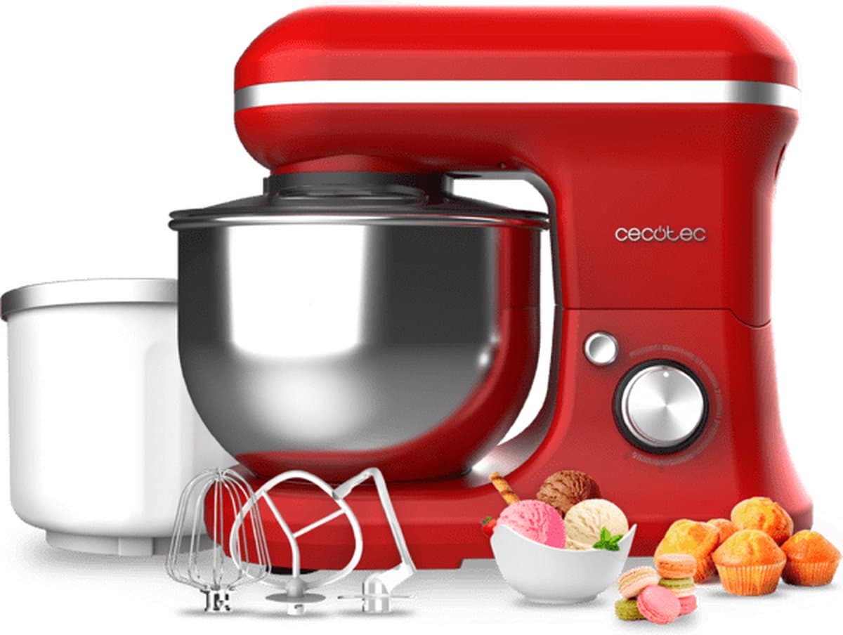 Cecotec Cecomixer Merengue 5L 1200, 5 l, Rood, Draaiknop, 1200 W, 220-240 V, 50-60 Hz — afbeelding 1